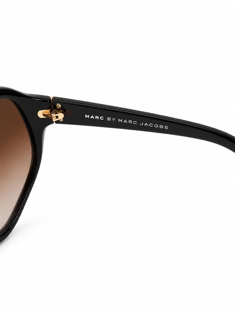 Marc Jacobs Brown Gradient Lens Tortoiseshell Sunglasses with Gold Accents